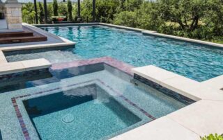 This image shows an elegant pool.